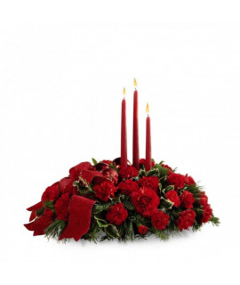 The FTD Lights of the Season Centerpiece